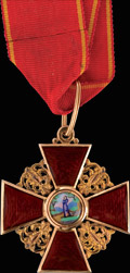 Знак ордена Святой Анны III степени