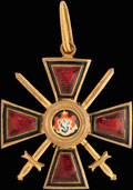 Знак ордена равноапостольного князя Владимира IV степени с мечами